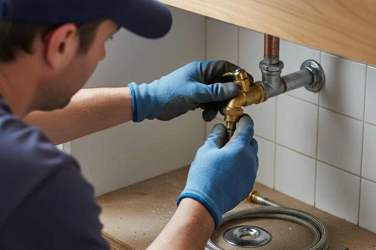 Shutoff valve and fitting work during Repiping in Eastover